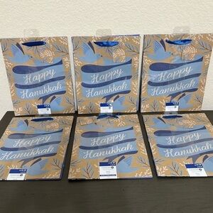 Celebrate It Happy Hanukkah Gift Bags 6 Packs 12 NWT
Bags Jewish Holiday Menorah